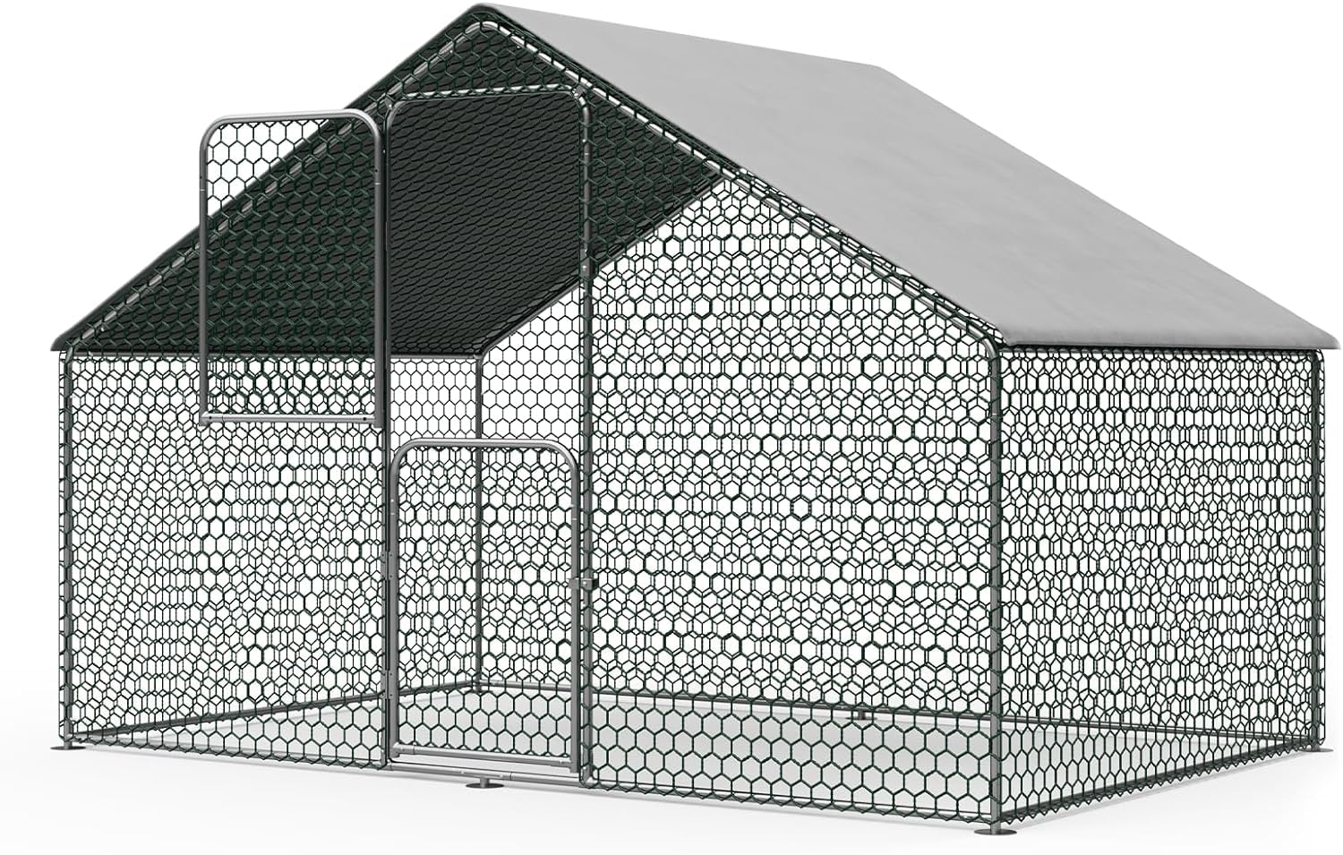 Large Metal Chicken Coop 10x6x6 FT