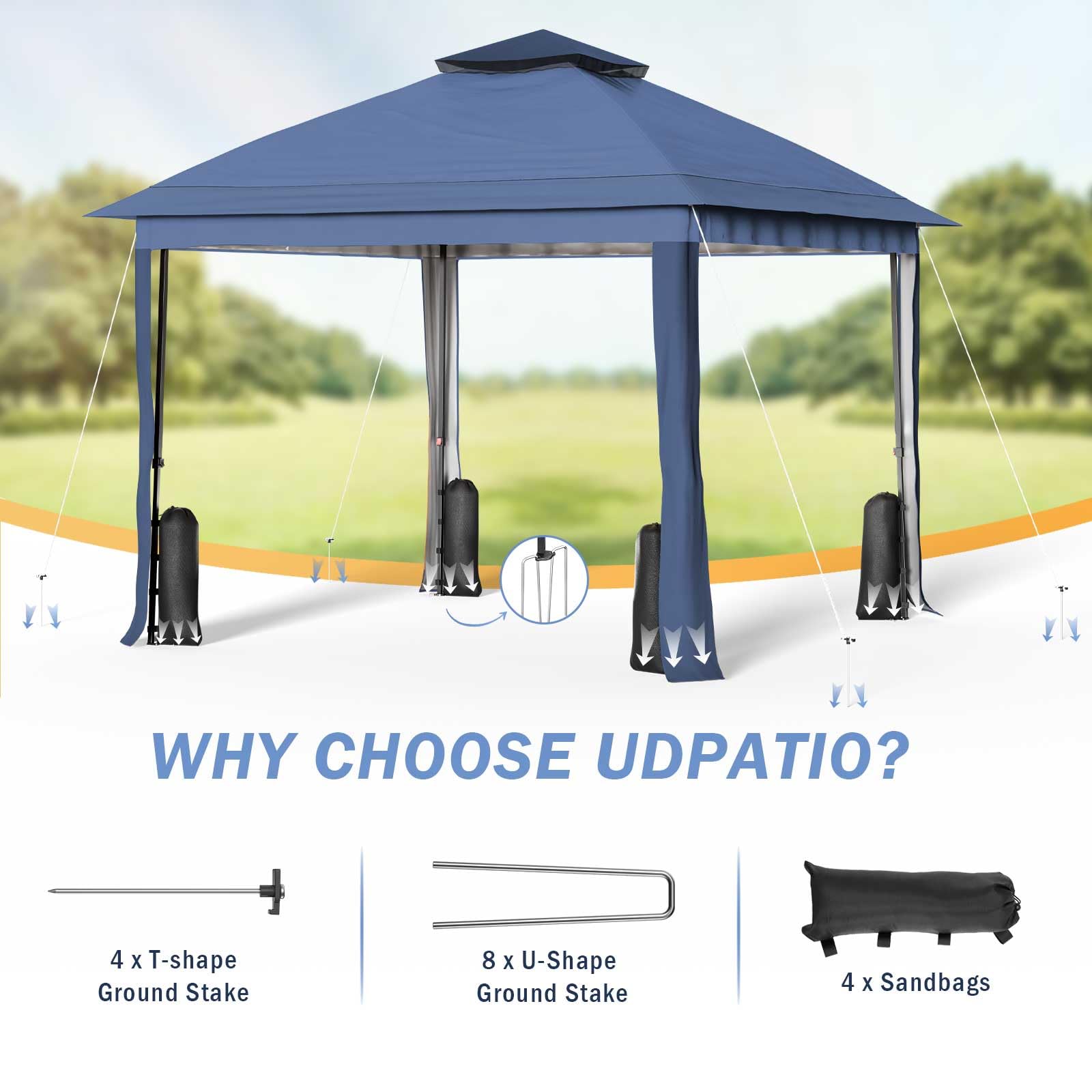 Gazebo for Patio, Pop up Gazebo Canopy Tent