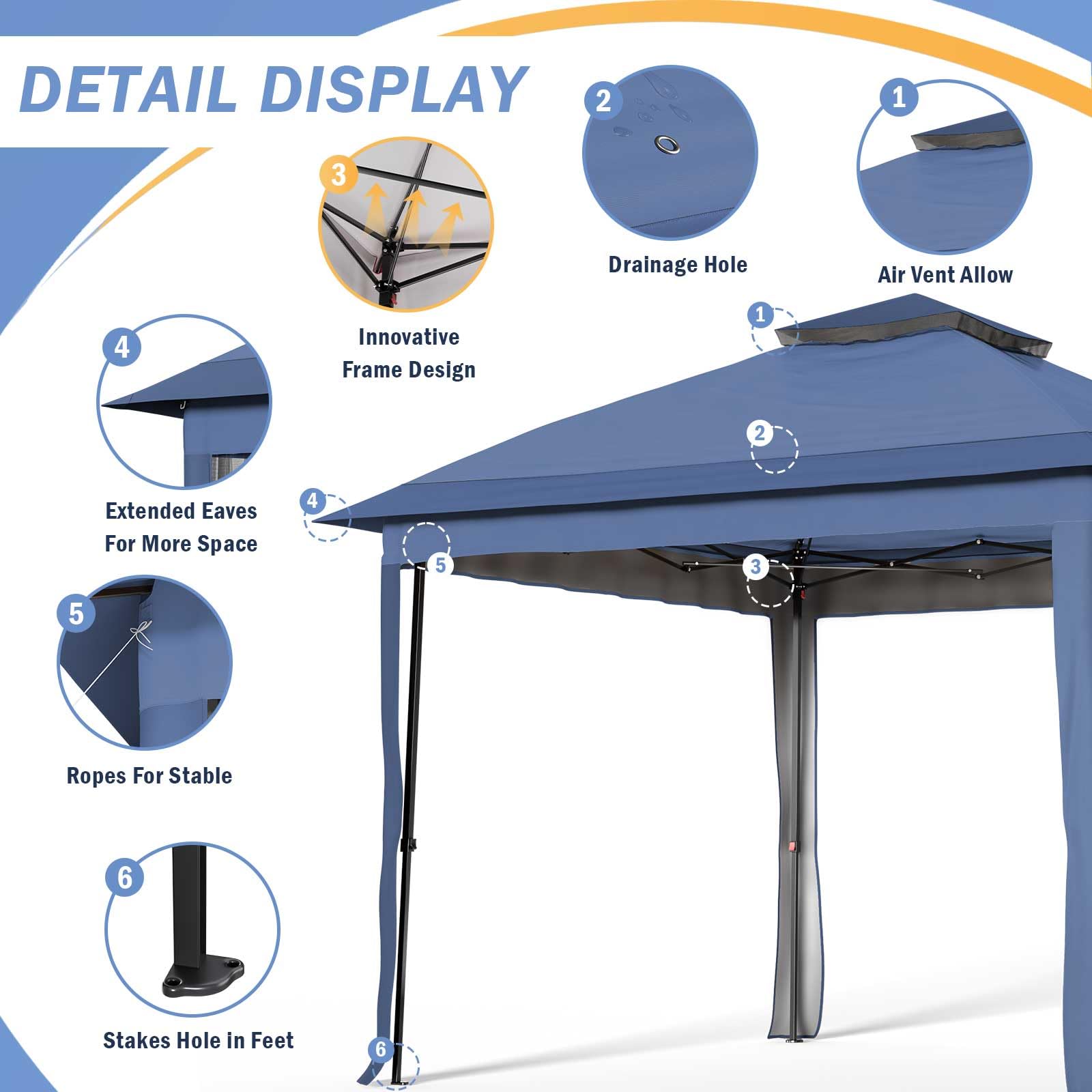 Gazebo for Patio, Pop up Gazebo Canopy Tent