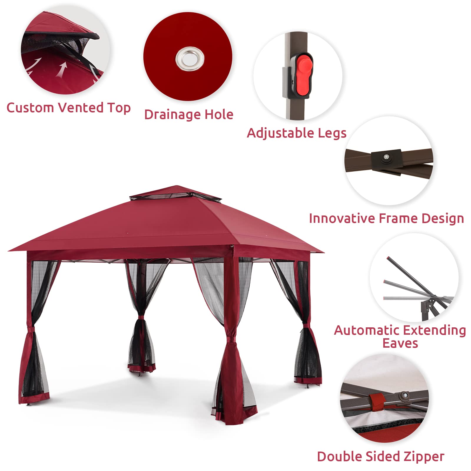 Gazebo for Patio, Pop up Gazebo Canopy Tent