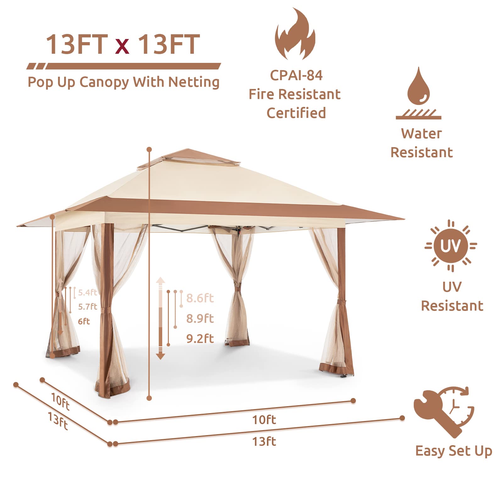 Gazebo for Patio, Pop up Gazebo Canopy Tent
