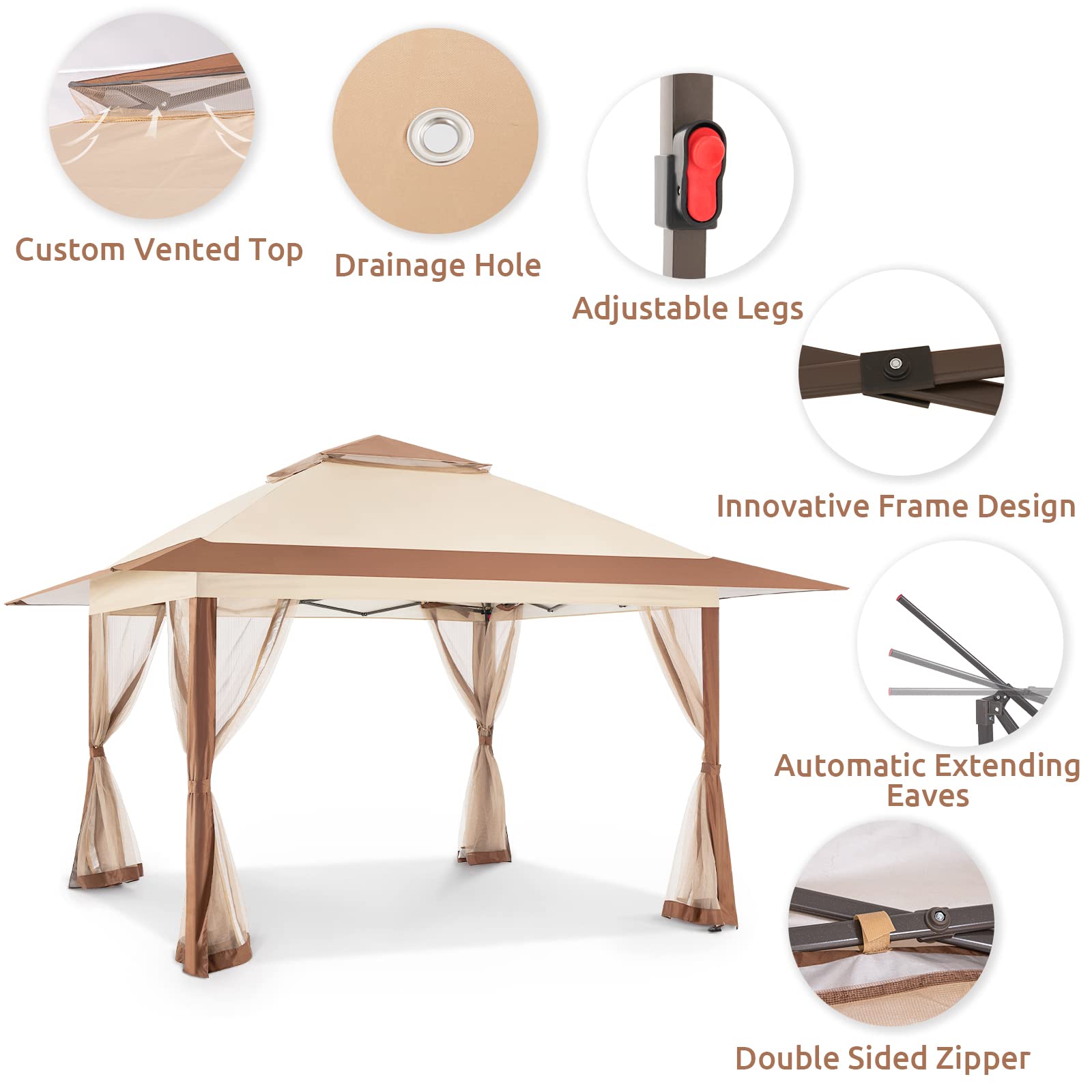 Gazebo for Patio, Pop up Gazebo Canopy Tent