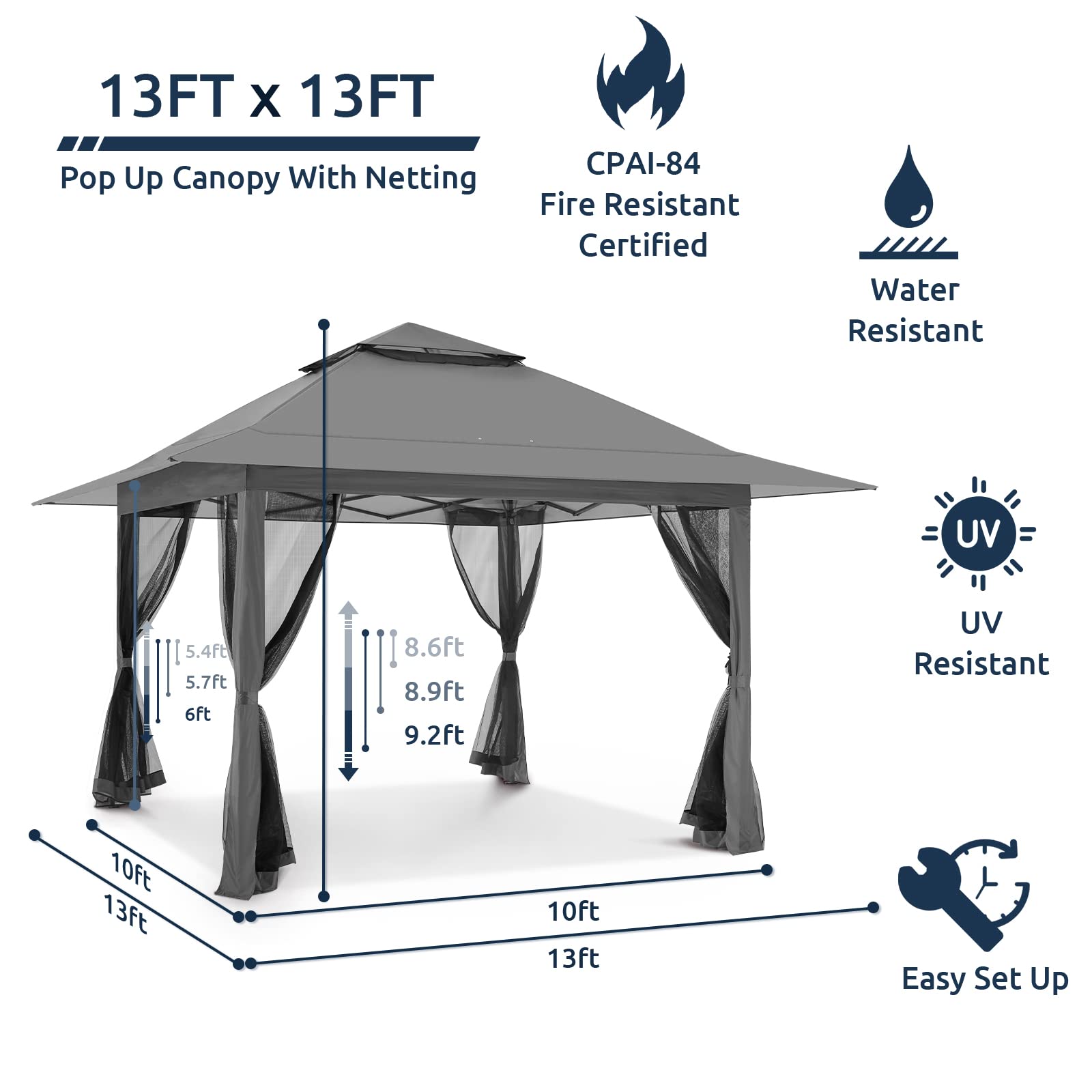 Gazebo for Patio, Pop up Gazebo Canopy Tent