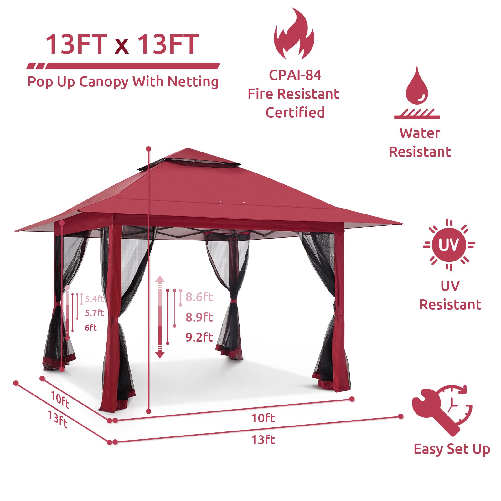 Gazebo for Patio, Pop up Gazebo Canopy Tent